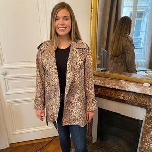 Yves Saint Laurent Leopard Trench